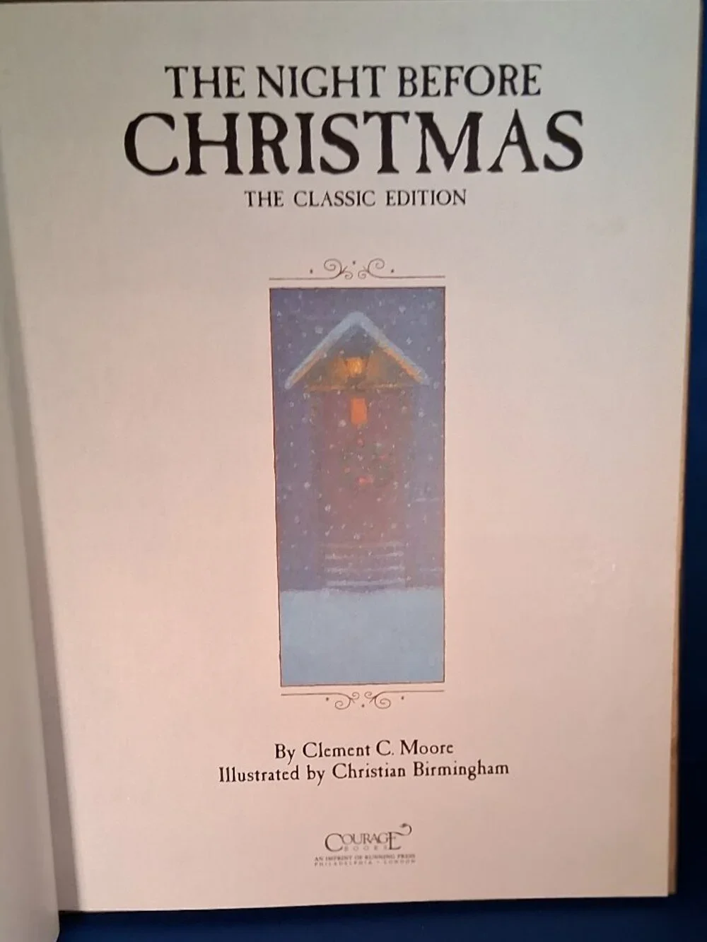 Vintage The Night Before Christmas Classic Edition Hardcover Book 1995